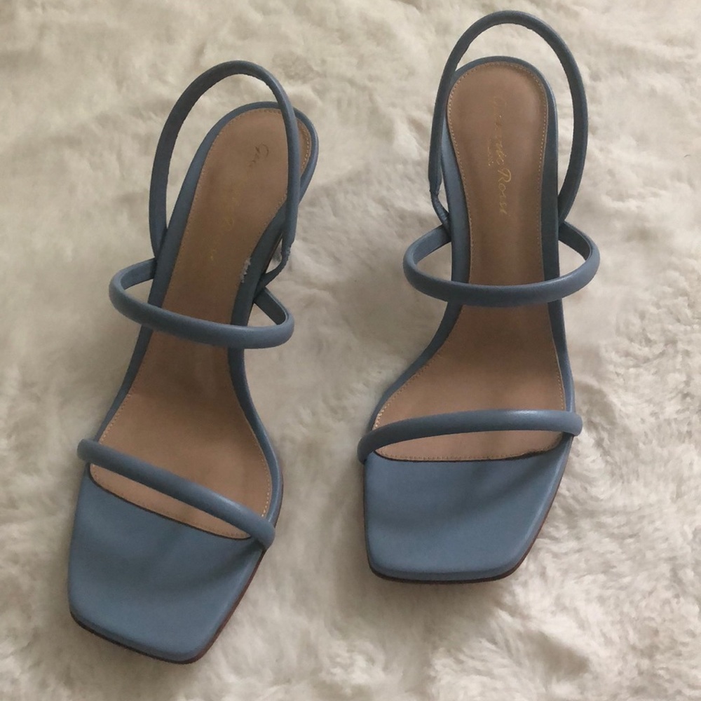 New Gianvitto Rossi square toe heels